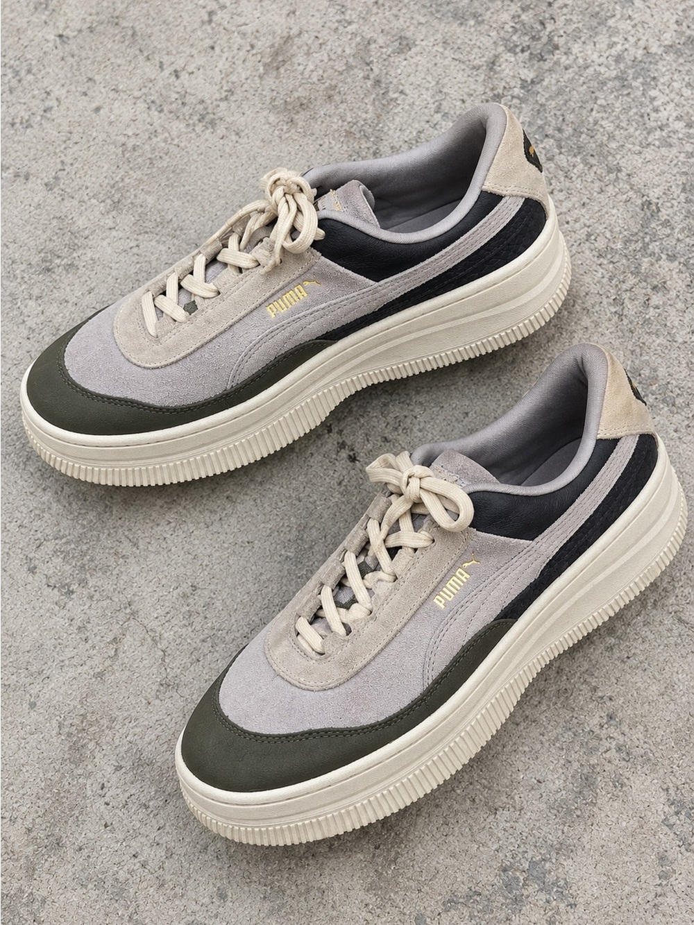 PUMA Deva Reptile Raindrops Platform Sneakers Women’s 10
